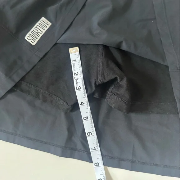 Smartwool Active Wool Lined Skirt Size L Skort Black Pockets Athletic Stretch - Picture 11 of 11
